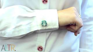 Small Button Covers Custom Cuff Links [upl. by Anaderol]