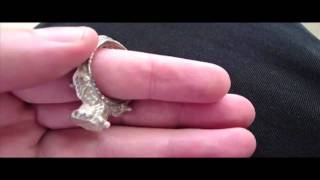 Cuttlefish bone ring casting how to demonstration and technique [upl. by Brenna179]