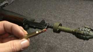 M7 Grenade launcher setup for M1 Garand [upl. by Yalahs]