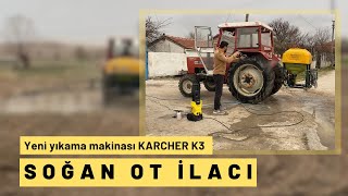 SOĞAN OT İLACIYENİ YIKAMA MAKİNASI KARCHER K3 [upl. by Xaviera499]