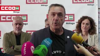 Declaraciones Fernando Cubillo Secretario General CCOO Málaga [upl. by Warram]