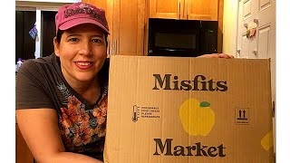 MISFITS MARKET Unboxing and Review  Organic Fruits amp Veggies Subscription Box [upl. by Rosenstein]