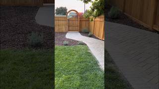 Come make a paver path with me This makes the yard feel complete diy landscape [upl. by Lada819]