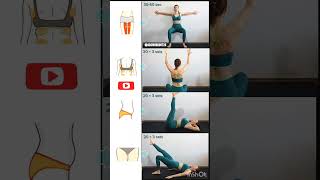 Weight loss Exercise at home yoga pilates shorts weightloss absworkout26 [upl. by Hassadah117]