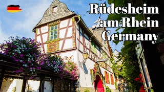 🇩🇪 Rüdesheim am Rhein Germany  Beautiful German Towns  A Journey Through the Wine Country [upl. by Elyn]