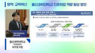 2023년 전문대학 혁신지원사업 성과확산포럼 교육혁신 울산과학대학교 진로취업 역량 향상 방안  울산과학대학교 1일차 아망떼홀23 [upl. by Anirroc723]