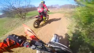 Beta 300 Xtrainer vs KTM 250 EXC  RACE [upl. by Archibold]