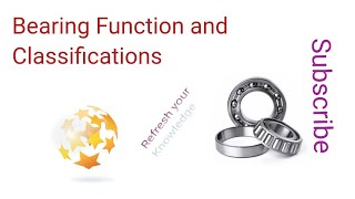 Bearing Classifications  Function of Bearings  Mechanical Technician Skills  Kinds of Bearings [upl. by Aredna272]