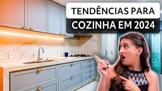 TENDÊNCIAS PARA COZINHA 2024  MODA DECORAÇÃO [upl. by Chandal]