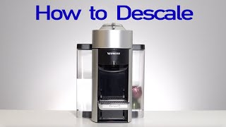 How to Descale Nespresso Machine [upl. by Aihselat966]