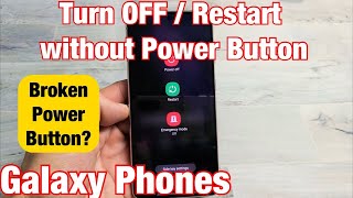 How to Turn OFF or Restart Samsung Galaxy Phones without Power Button Broken Power Button [upl. by Tterrag]