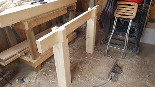 My Roubo Workbench Build Making Legs Tenon [upl. by Rebeka]