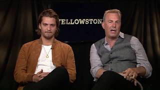 Kevin Costner amp Luke Grimes Talk New Series “Yellowstone” [upl. by Ecertak]