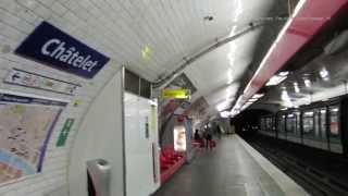 Walk around Chatelet Metro Station in Paris 1 [upl. by Ennairb665]