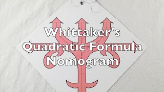 Graphical quadratic formula solver from 1915 nomogram [upl. by Yesor342]