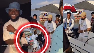 Davido PEPPER Wizkid as He Goes on Boat Cruise in Lagos with his Crew [upl. by Yole]