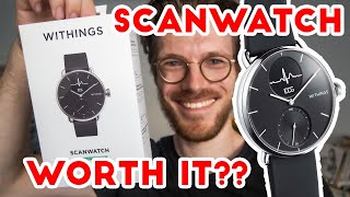 Withings Scanwatch Review Heart Rate Test Unboxing First Look [upl. by Nayr329]