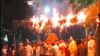 jwala torana kartheekadeepam akash deepam in temple lord shiva darshan UDAYVLOGS77 [upl. by Ocinom138]