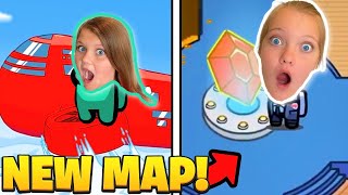 NEW MAP in Among Us with Taylor and Payton [upl. by Yra]