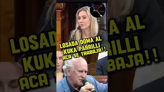 LOSADA DOMA AL KUKA PARRILLI ¡¡ACÁ SE TRABAJA argentina milei casta cristina senado [upl. by Auqinimod891]