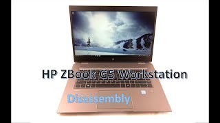 HP ZBook Studio G5 Disassembly [upl. by Llig843]