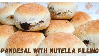 PANDESAL WITH NUTELLA FILLING │BREAD WITH CHOCOLATE FILLING [upl. by Ahsital]