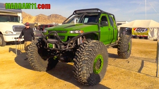 MONSTER CHEVY COLORADO ON 54quot TIRES AND AXLE TECH AXLES [upl. by Antonina]