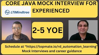 LTI MindTree Java Interview Questions  Core Java Interview Questions [upl. by Zashin]