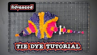 Advanced Tie Dye Techniques Tutorial  Dreamcatcher Mandala with Heart Honeycomb Spine [upl. by Swiercz]