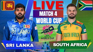 🔴 Live Sri Lanka vs South Africa T20 World Cup Match 4 Live Match Score  SL vs SA match Today [upl. by Verlee926]