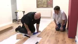 How To Lay a New Laminate Floor [upl. by Nodnab939]