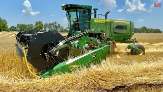 New JOHN DEERE W200M Windrower [upl. by Hemingway]