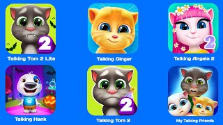 TALKING GINGER 💥VS 💥TALKING MY TOM 2💥VS💥 MY TALKING FRIENDS [upl. by Tabbatha]