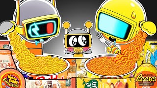 SPRUNKI ASMR  Fun Bot Vs Garnold Convenience Store Food Mukbang  Incredibox Animation [upl. by Leanna]