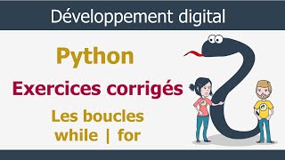 Python Darija V6  Exercices corrigés du Python  Les boucles [upl. by Aya]