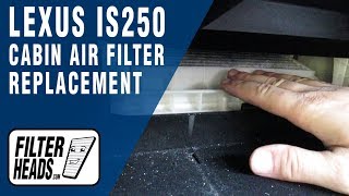 How to Replace Cabin Air Filter 2012 Lexus IS250 [upl. by Aliekahs]