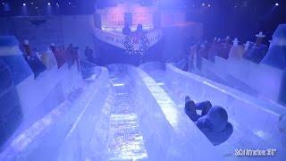 4K Sliding down an Ice Slide amp Ice Tubing at Queen Mary CHILL 2015 [upl. by Otnas472]