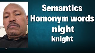 Semantics Homonym words [upl. by Nilloc337]