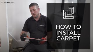 How to Lay Carpet on Stairways  Installation Guides  UK Flooring Direct [upl. by Carroll255]