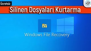 Windows Silinen Dosyaları Kurtarma Programı Windows File Recovery 2020 [upl. by Boyer]