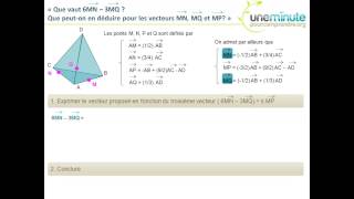 Maths Terminale S  Montrer que 4 points sont coplanaires 2 [upl. by Melac]