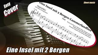 Eine Insel mit 2 BergenLummerlandlied  Accordioncover with sheet musicNoten [upl. by Irra315]