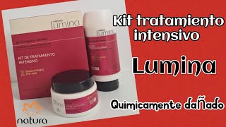 Kit de tratamiento intensivo cabello químicamente dañado Lumina 💁‍♀️ Natura 2021 [upl. by Mullac]