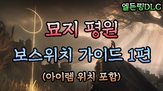 엘든링DLC 초보자를 위한 묘지평원 보스위치 가이드 1편 소각로 거인 고립 감옥의 기사 영혼 불꽃 용 공략 외 아이템 위치 [upl. by Aknayirp]