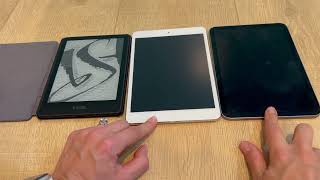 Amazon Kindle Paperwhite Vs 2021 Apple iPad Mini 6 Which one do you prefer for reading [upl. by Eelirak]