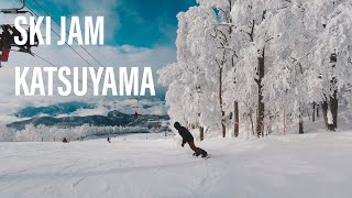 SKI JAM KATSUYAMA スキージャム勝山でフリーラン 地形遊び、パーク、グラトリ 2021年1月4日 [upl. by Pruter781]