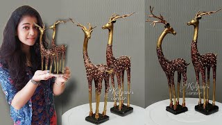 Amazing craft idea Deer showpieceEasy recycling ideaAmazing showpiecediy home decorunique craft [upl. by Crystie]