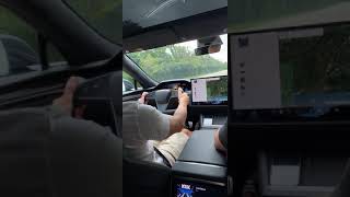 Tesla Plaid Drag Strip Mode Launch Backseat Perspective [upl. by Kelam528]