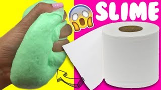 PROBANDO SLIME 💦 CON PAPEL DE BAÑO SIN PEGAMENTO [upl. by Aianat347]