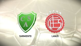 Sarmiento vs Lanús Fecha 9 Torneo de Primera División 20162017 FPT [upl. by Denny]